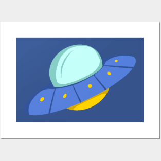 Cute UFO Posters and Art